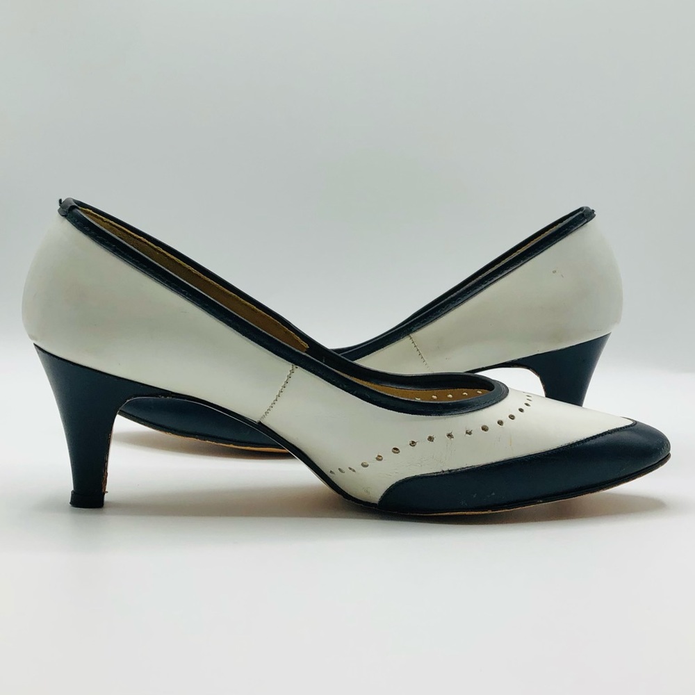 Vintage 70s Vogue Brand Oxford-Inspired Heels - Picture 7 of 16